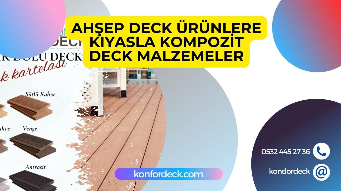 Ahşap Deck Ürünlerine Kıyasla Kompozit Deck Malzemeleri