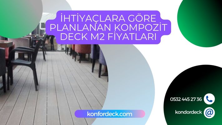 İstek ve İhtiyaçlar Dahilinde Planlanan Kompozit Deck m2 Fiyatlandırmaları