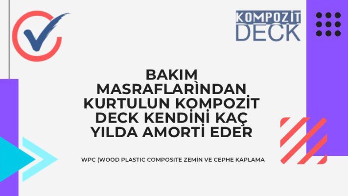 Bakım Masraflarından Kurtulun Kompozit Deck Kendini Kaç Yılda Amorti Eder